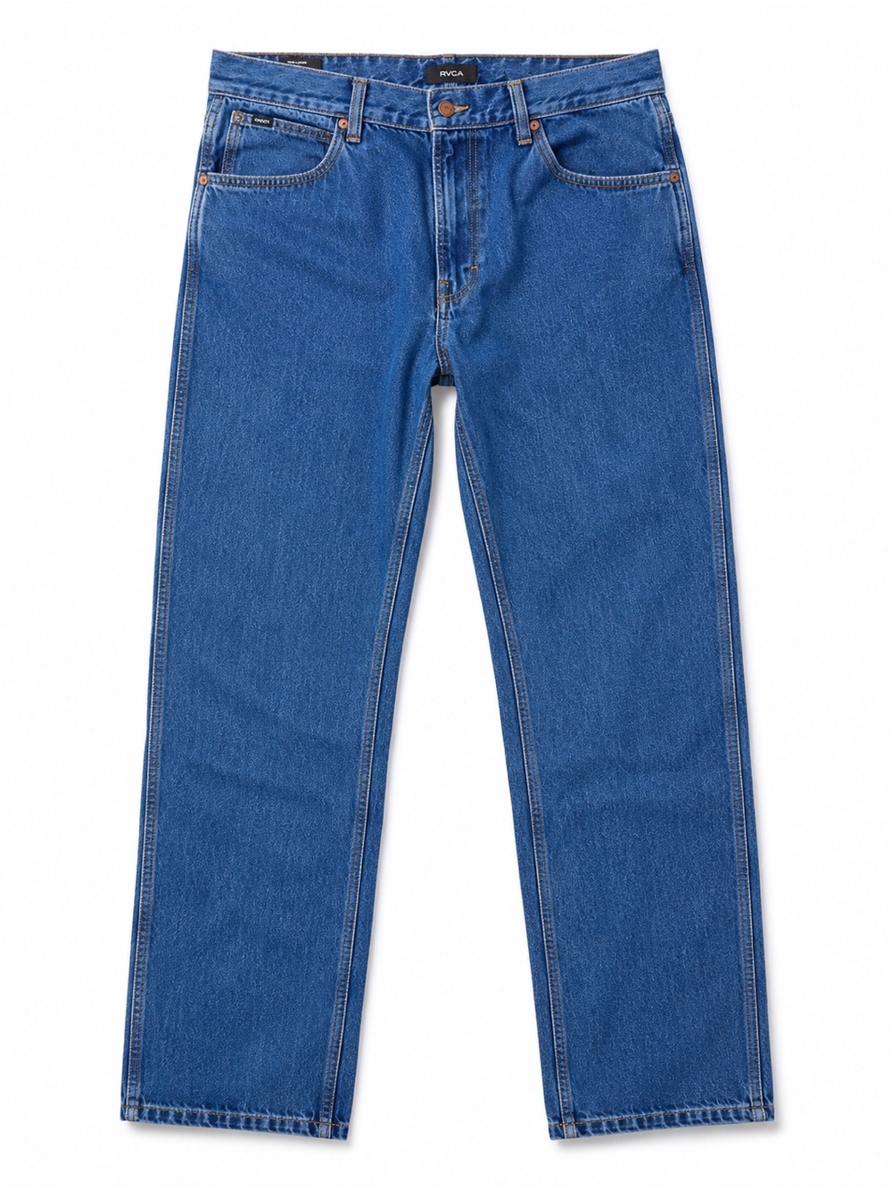 NWT RVCA New Dawn Men’s Modern Straight Fit Blue Jeans Size 36